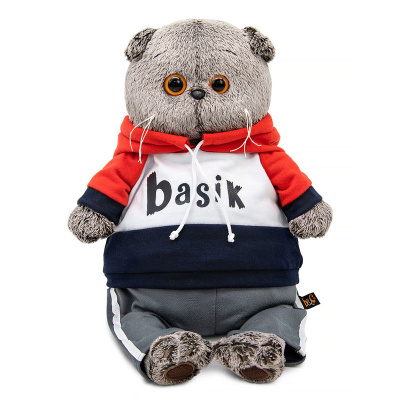 Мягкая игрушка Кот Басик в костюме в стиле спорт-шик Budi Basa Ks22-288 1